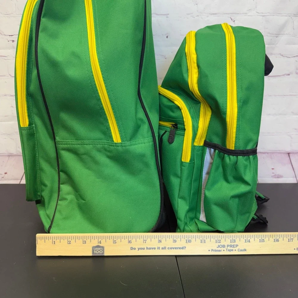 Ducks Unlimited Green Wing Rolling Suitcase and Backpack Set Green Yellow